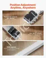 Teleskopinis Kilnojamas Pagrindas Baldams / Buitinei Technikai (2 vnt. rinkinys) - Image 4