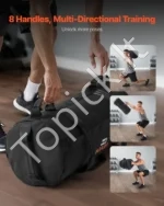 Treniruočių Smėlio Maišas (Sandbag), 11–34 kg Reguliuojamas Svoris, 62 x 27,5 x 27,5 cm - Image 6