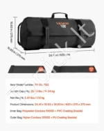 Treniruočių Smėlio Maišas (Sandbag), 11–34 kg Reguliuojamas Svoris, 62 x 27,5 x 27,5 cm - Image 7