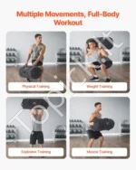 Treniruočių Smėlio Maišas (Sandbag), 23–56 kg Reguliuojamas Svoris, 76 x 38 x 38 cm - Image 4