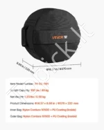 Treniruočių Smėlio Maišas (Sandbag), 45 kg Maks. Talpa, 40 x 23 cm, Tvirta 1000D Nailono Medžiaga - Image 6