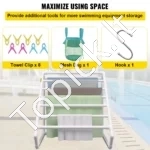 Trikampė Rankšluosčių Džiovykla Iki 8 Rankšluosčių,138 x 138 x 140 cm - Image 5