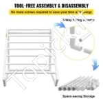 Trikampė Rankšluosčių Džiovykla Iki 8 Rankšluosčių,138 x 138 x 140 cm - Image 7