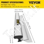 Ultra Plati Glaistyklė 100 cm (1 metro) Pločio, Nerūdijantis Plienas, 0.5 mm Storio, Skirta Didelėms Sienoms - Image 2