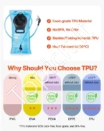 Taktinė Hidratacinė Kuprinė su 3L TPU Gertuve, 600D Oxford Audinys - Image 6