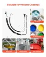 Universalus Beorio Dažymo Purkštuvo Įsiurbimo Žarnos ir Grįžtamosios Linijos Komplektas - Image 6