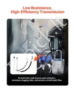 Universalus Beorio Dažymo Purkštuvo Įsiurbimo Žarnos ir Grįžtamosios Linijos Komplektas - Image 4