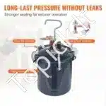 Universalus Dažų Slėgio Indas 10 Litrų (2,5 Gal) Su Dviem Purškimo Pistoletais - Image 6