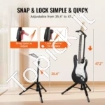 Universalus Gitaros Stovas, Akustinei ir Elektrinei, Reguliuojamas Aukštis iki 118,5 cm - Image 2