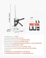 Universalūs Rankiniai Pakėlėjai (2 vnt.), 150 kg, Kėlimas iki 250 mm (25 cm), Plienas - Image 7