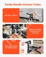 Universalūs Rankiniai Pakėlėjai (2 vnt.), 150 kg, Kėlimas iki 250 mm (25 cm), Plienas - Image 5