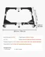 Universalus, Reguliuojamas Pagrindas Šaldytuvui / Skalbimo Mašinai (544 kg) - Image 7