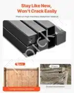 Universalus Reguliuojamas Vartų Rėmo Rinkinys (152–243 cm) | Juodas Plienas | „Pasidaryk Pats“ - Image 3