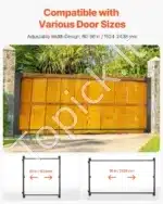 Universalus Reguliuojamas Vartų Rėmo Rinkinys (152–243 cm) | Juodas Plienas | „Pasidaryk Pats“ - Image 5