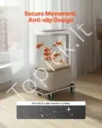 Universalus Transportavimo Vežimėlis-Platforma | Juodas | 250 kg Keliamoji Galia | 574x290x117 mm | Guminiais Ratukais - Image 5