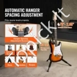 Universalus Trikojis Gitaros Stovas, Akustinėms/Elektrinėms Gitaroms, Reguliuojamas Aukštis 90–120 cm - Image 3