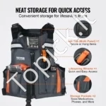 Vandens Sporto Gelbėjimosi Liemenė (M dydis), 85N Plūdrumas, Reguliuojama, Su Švilpuku - Image 5