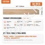 Vinilinė Grindų Danga, 5,5 mm Storio, Sujungimas Klik Sistema,1220 x 185 mm (10 vnt.) - Image 6