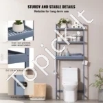 Vonios Bambuko Lentyna Virš Tualeto,170 cm, 63 x 26 x 170 cm - Image 4