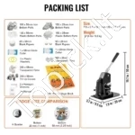 Ženkliukų (Sagų) Presas 2-in-1, Matricos 25 mm (300 vnt.) ir 58 mm (200 vnt.) - Image 6