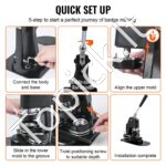 Ženkliukų (Sagų) Presas 2-in-1, Matricos 25 mm (300 vnt.) ir 58 mm (200 vnt.) - Image 5