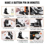 Ženkliukų (Sagų) Presas 2-in-1, Matricos 25 mm (300 vnt.) ir 58 mm (200 vnt.) - Image 7