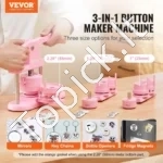 Ženkliukų (Sagų) Presas 3-in-1, Matricos 25, 32 ir 58 mm, Ergonominė Lenkta Rankena - Image 2