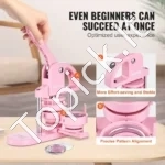 Ženkliukų (Sagų) Presas 3-in-1, Matricos 25, 32 ir 58 mm, Ergonominė Lenkta Rankena - Image 3