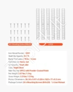 Reguliuojamų Lentynų Plieno Juostų Komplektas (Pilasteriai). 6 Vnt - Image 2