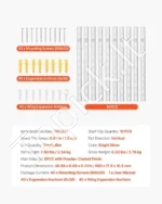 Profesionalus Reguliuojamų Lentynų Plieno Juostų Komplektas (Pilasteriai). 10 Vnt - Image 2