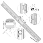 Profesionalus Reguliuojamų Lentynų Plieno Juostų Komplektas (Pilasteriai). 10 Vnt - Image 3