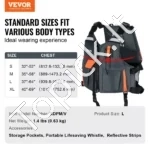 Sportinė Gelbėjimo Liemenė (L dydis), 96N Plūdrumas, Su Kišenėmis, 50 x 40 x 11.5 cm - Image 2