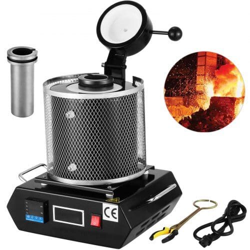 us2F3KGHSSKRJL0000001V22Fgoods_img-v52FGold-Melting-Furnace-m100-1.2.jpg Elektrinė Lydymo Krosnis 3 kg (1700 W) su Grafito Tigliu – 1100 °C, Juvelyrinė - Image 1