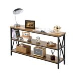 Industrialus Trijų Lygių Konsolinis Stalas, 140 x 34 x 76,2 cm