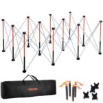 Platus sulankstomas darbo stalo rėmas 1865×1261×733 mm, 2041 kg galia, metalinis, su krepšiu