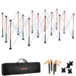 Didelis sulankstomas darbo stalo rėmas 2467×1266×865 mm, 2724 kg galia, platus, metalinis, su krepšiu