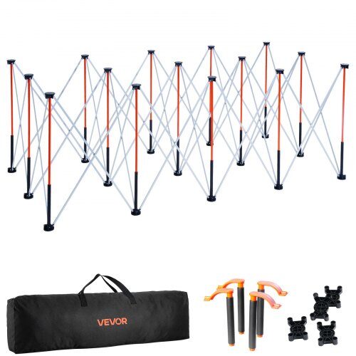 us2FBXSGZTPPSL8F1N2RC001V02Fgoods_img-v12Fportable-work-stand-m100-1.2.jpg Didelis sulankstomas darbo stalo rėmas 2467×1266×865 mm, 2724 kg galia, platus, metalinis, su krepšiu - Image 1