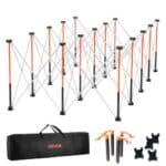 Sulankstomas darbo stalo rėmas 2464×1264×733 mm, 2724 kg galia, metalas, su krepšiu