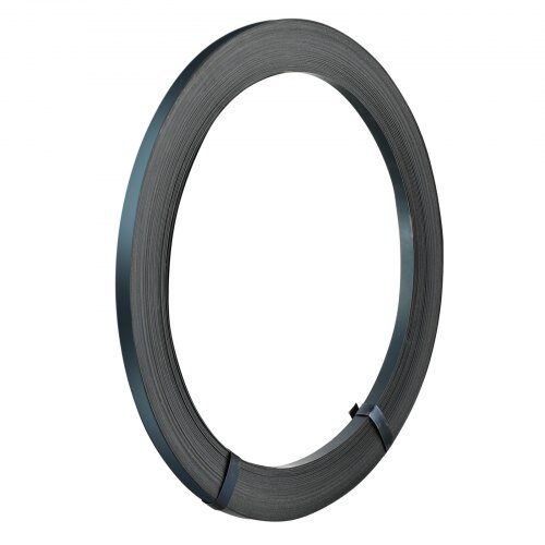 us2FBZKZDGD12YC3N0L4FV02Fgoods_img-v12Fstrapping-machine-m100-1.2.jpg Plieninė Tvirtinimo Juosta Kroviniams (Rulonas), 100 m Ilgio, 12,7 mm Pločio, 0,4 mm Storio – Jėga Iki 500 kg - Image 1