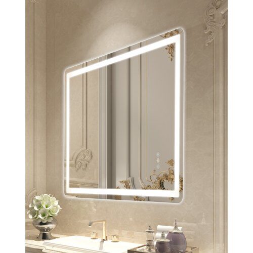 us2FDDJXJ70100CMZP9J0V22Fgoods_img-v12Fled-bathroom-mirror-m100-1.2.jpg Didelis LED Vonios Veidrodis 70 x 100 cm, 3 Spalvų Apšvietimas - Image 1