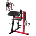 2-in-1 Bicepso Lenkimo Stotis (Preacher Curl) ir Tricpepso Tiesimo Mašina, Reguliuojama, Anglies Plieno, iki 75 kg