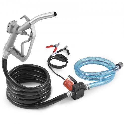 us2FFBBMG37GPM11Y1A3HV92Fgoods_img-v12Ffuel-transfer-pump-m100-1.2.jpg Kompaktiška Elektrinė Kuro Perpumpavimo Pompa, 12V DC, 19 L/min Srautas, 1/7 AG, 4 m Išleidimo Žarna, Benzinas/Dyzelinas/Žibalas, Nešiojama - Image 1