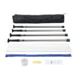 Apsauginė Dulkių Užuolaida Su Magnetiniu Užraktu, 230 x 120 cm, Teleskopinis Stovas 0.9–3 m