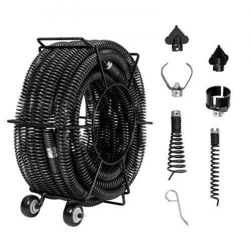 us2FFDSDL114IN66LC5DVV02Fgoods_img-v12Fdrain-cleaning-cable-m100-1.2.jpg Galinga Kanalizacijos Valymo Spiralė 18 m × 30 mm, Skirta Dideliems Vamzdžiams - Image 1