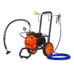 Galingas Beoris Diafragminis Dažymo Aparatas Su Vežimėliu, 1100 W, 2000 PSI, 2,0 L/min