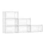 Didelių Batų Dėžių Rinkinys 6 Vnt. Skaidrus, 34x25x18.4 cm (Viena Dėžė)