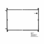 Universalus Reguliuojamas Vartų Rėmo Rinkinys Nuo Nusileidimo (915–1524 mm Plotis, 1651 mm Aukštis) |