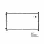 Universalus Reguliuojamas Vartų Rėmo Rinkinys (152–243 cm) | Juodas Plienas | „Pasidaryk Pats“