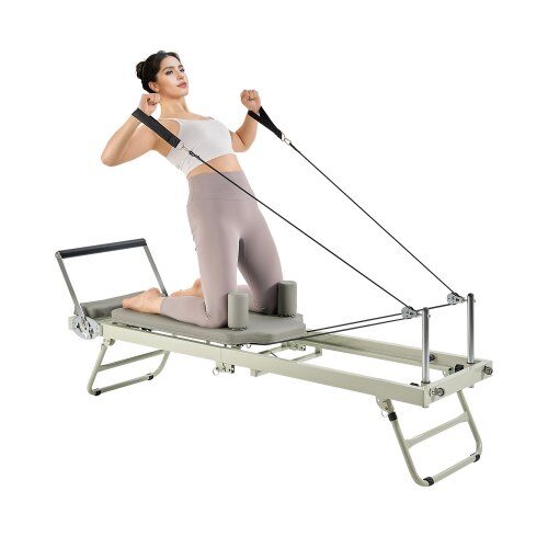 us2FPLTHXCTKZDRMEMMESV02Fgoods_img-v12Fpilates-reformer-m100-1.2.jpg Sulankstomas Pilates Reformeris (Pilateso Mašina) Metalinis, 208 x 56 cm (Išskleistas), Iki 181,44 kg - Image 1