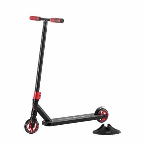 us2FSCLDBTJHBCGCLRIKCV02Fgoods_img-v12Fstunt-scooters-m100-1.2.jpg Paspirtukas Paaugliams: Aliuminio Lydinio, HIC Kompresija, 500 x 100 mm Deka, 79.6 cm Aukštis - Image 1